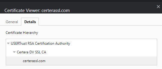 Certera SSL CA Root Certificate