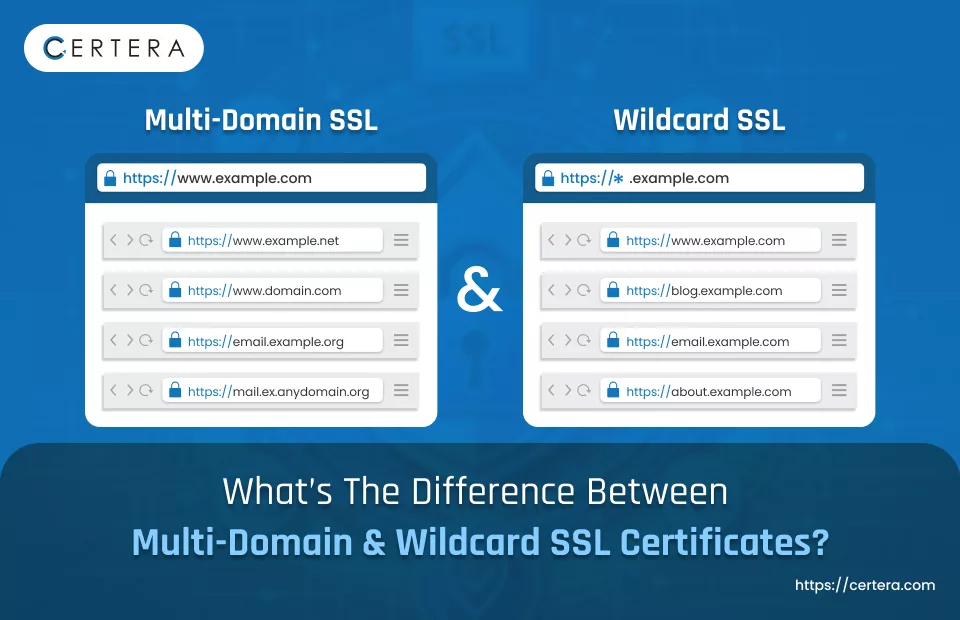 Multi-Domain vs Wildcard SSL Certificate Difference