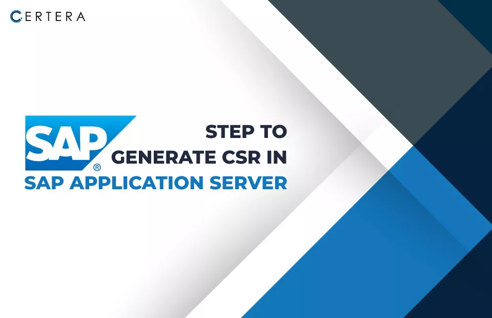 Generate CSR in SAP Application Server