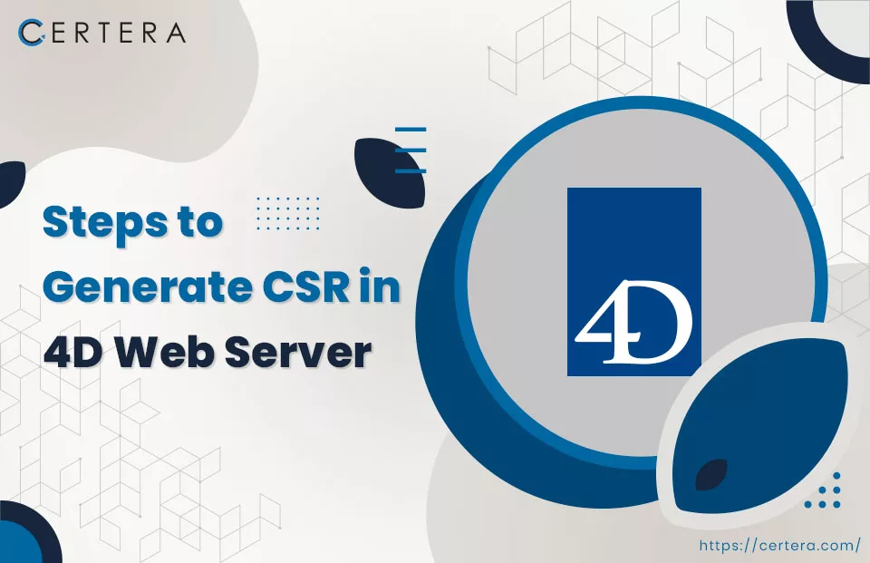 Generate CSR in 4D Webstar Server