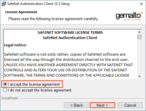 SafeNet License Terms