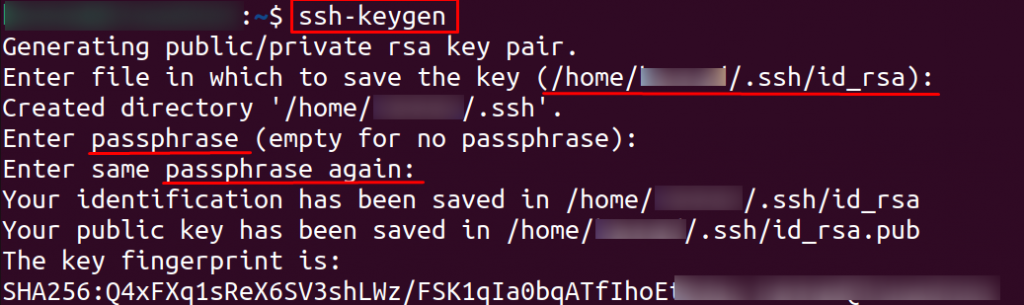SSH KeyGen RSA Password