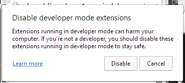 Disable Developer Mode