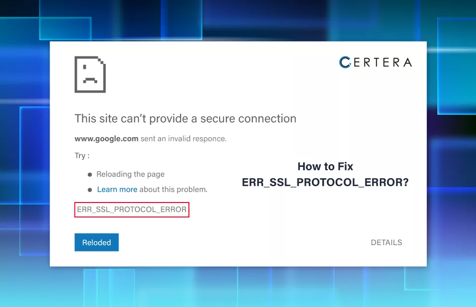 How To Fix Err Ssl Protocol Error Easy Ways