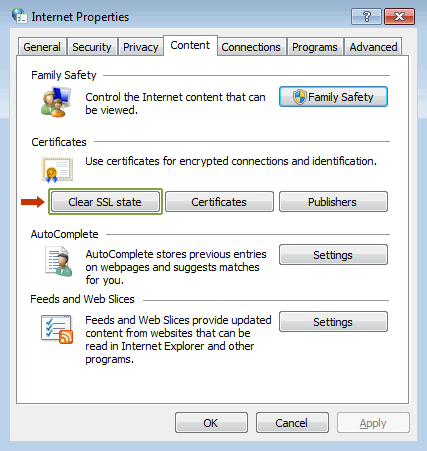 Clear SSL State