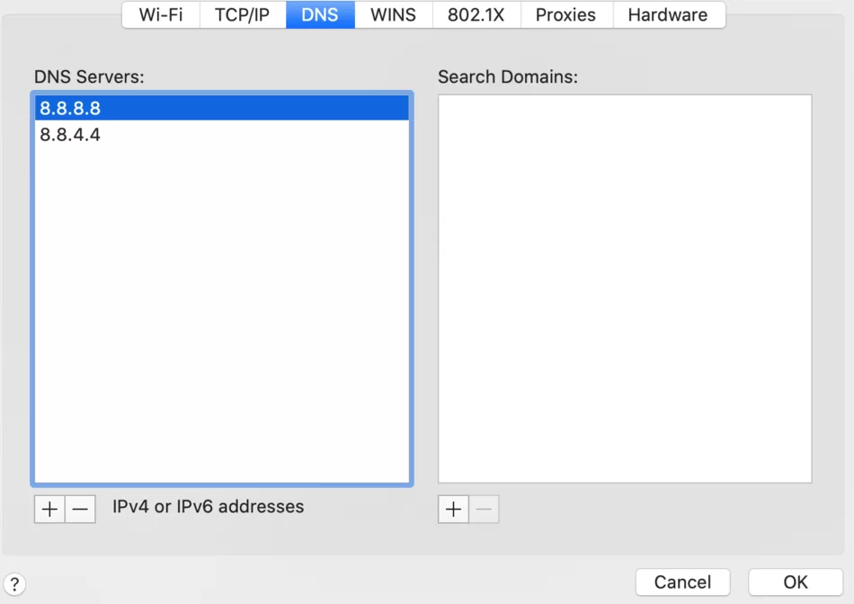 Change DNS Server