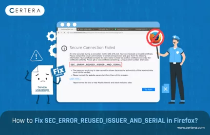 SEC ERROR REUSED ISSUER AND SERIAL Error